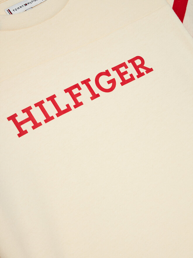 Tommy Hilfiger Tommy Hilfiger Marškinėliai Monotype Varsity KG0KG07717 D Smėlio Relaxed Fit