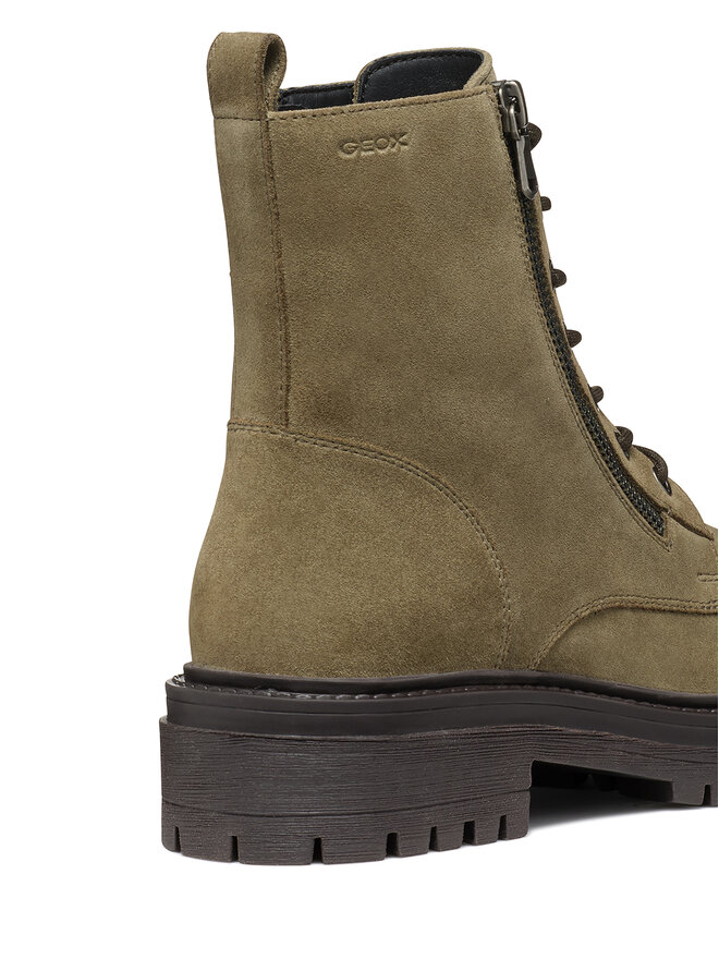 Geox Polokozačky Geox D Iridea D16HRF 00022 C3704 Khaki