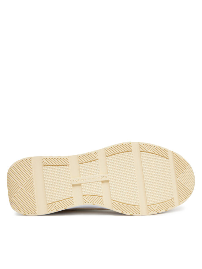Tommy Hilfiger Sneakersy Tommy Hilfiger Casual Fashion Runner Mix FW0FW08324 Béžová