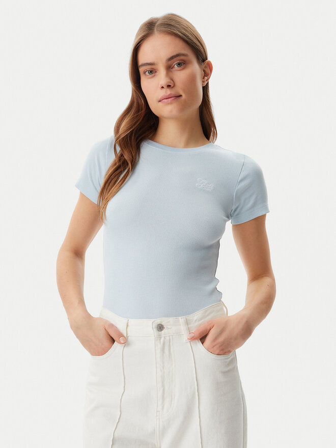 Guess Guess Póló W5GP62 KA0H1 Kék Regular Fit