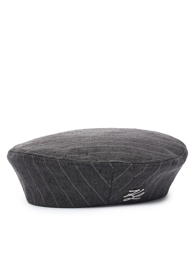 KARL LAGERFELD Baskenmütze KARL LAGERFELD B3W33025 Dunkelgrau