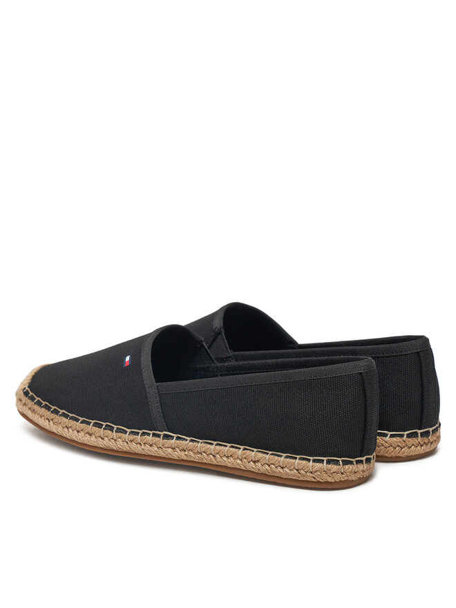 Tommy Hilfiger Еспадрильї Tommy Hilfiger Flag Canvas Espadrille FW0FW08541 Чорний