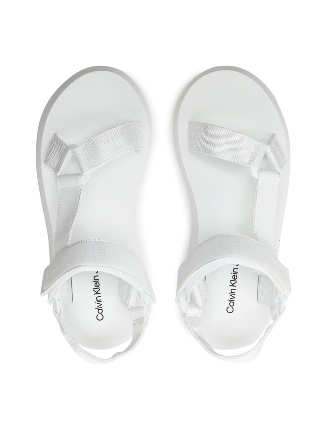 Calvin Klein Jeans Sandály Calvin Klein Jeans Sandal Velcro Webbing Dc YW0YW01353 Bílá