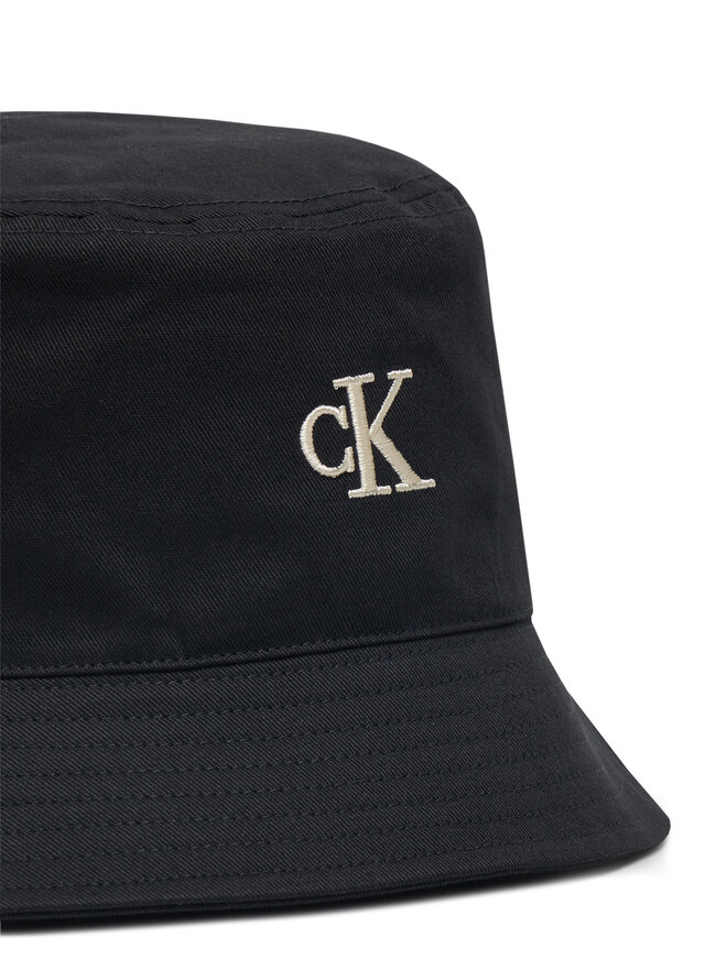 Calvin Klein Jeans Kalap Calvin Klein Jeans Embroidered Monogram Bucket Hat LV04K5020G Fekete