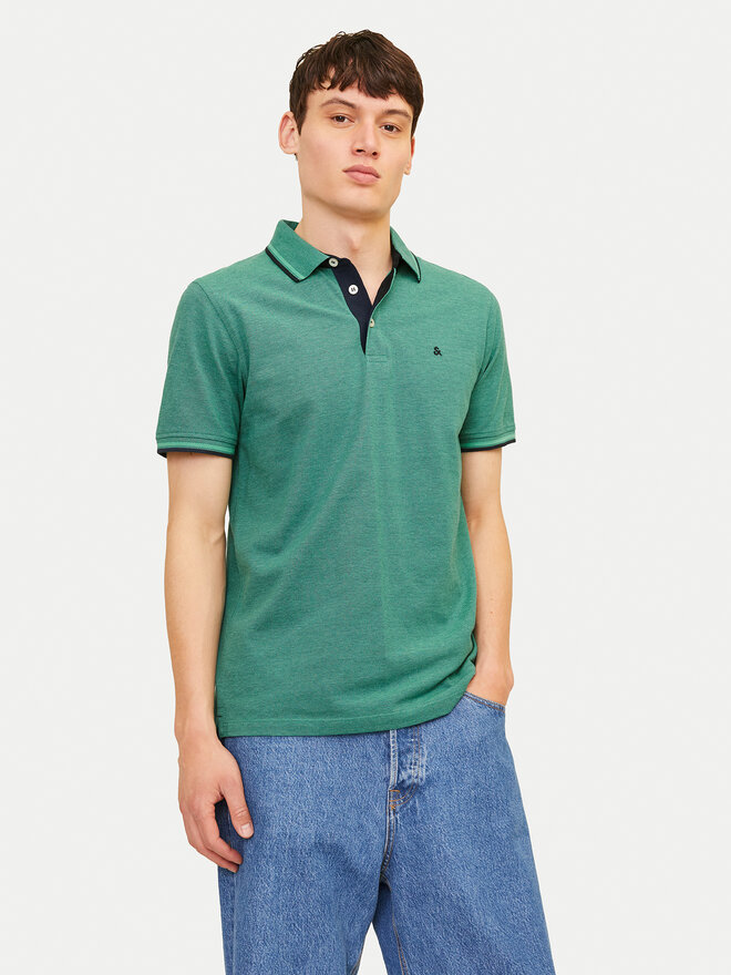 Jack&Jones Jack&Jones Pólóing Paulos 12136668 Zöld Slim Fit