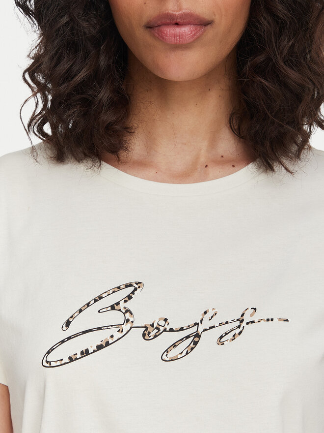 BOSS BOSS T-Shirt C_Elove_5 50566827 Creme Slim Fit