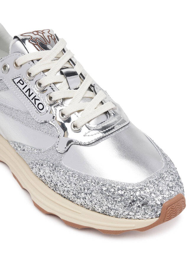 PINKO Superge PINKO Zoe 03 SS0091T033 Srebrna