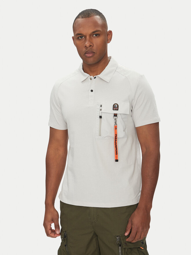 Parajumpers Parajumpers Polo marškinėliai Rescue 25SMPMPORE10 Pilka Regular Fit
