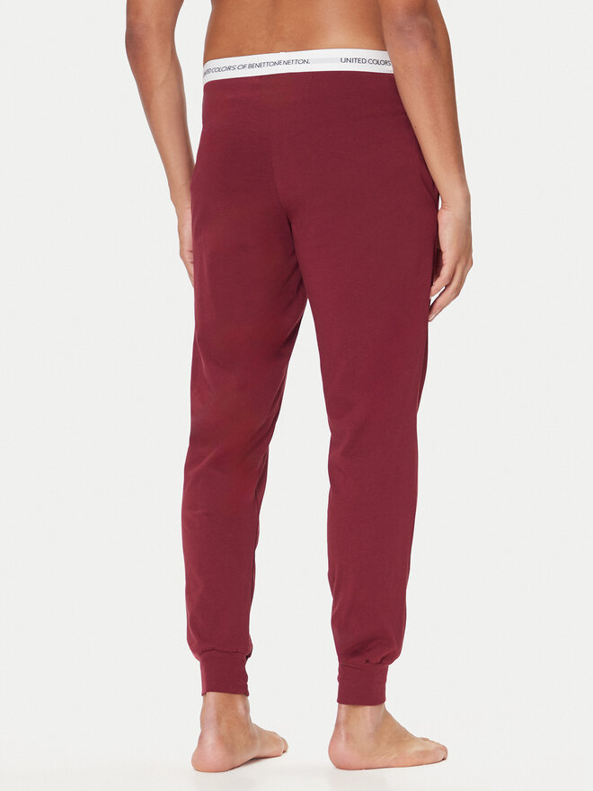 United Colors Of Benetton United Colors Of Benetton Pidžama hlače 30964F00V Tamnocrvena Regular Fit