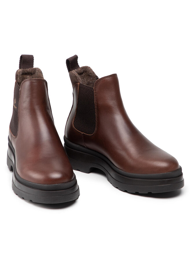 GANT Windpeak Mid Boot, Botas Cortas Al Tobillo Mujer, Negro, 38