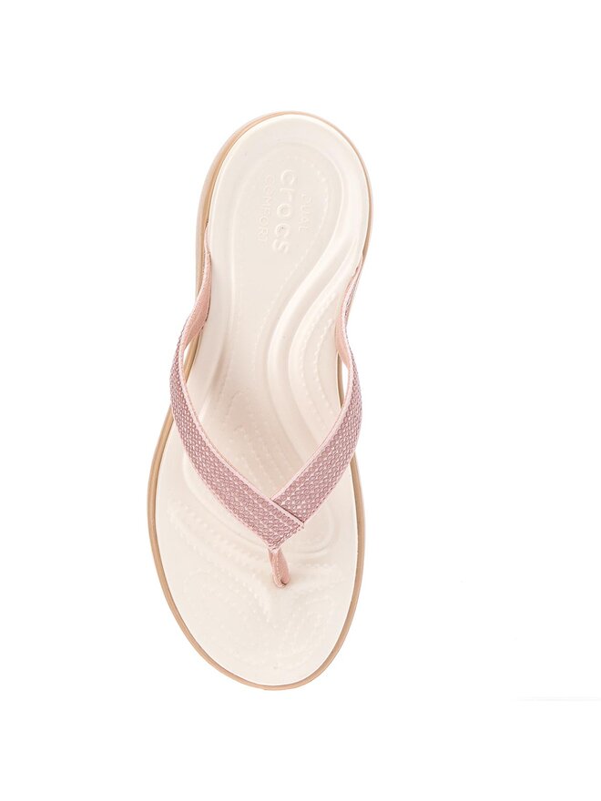 Crocs capri v sequin rose gold shop