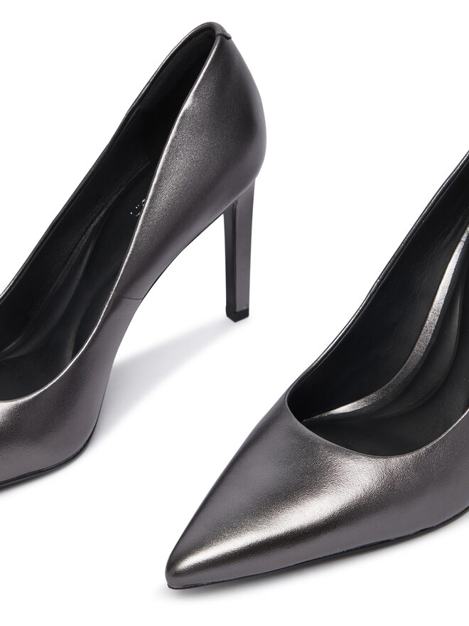 Calvin Klein High Heels Calvin Klein Ess Stiletto 90 Met Lth HW0HW03436 Dunkelgrau
