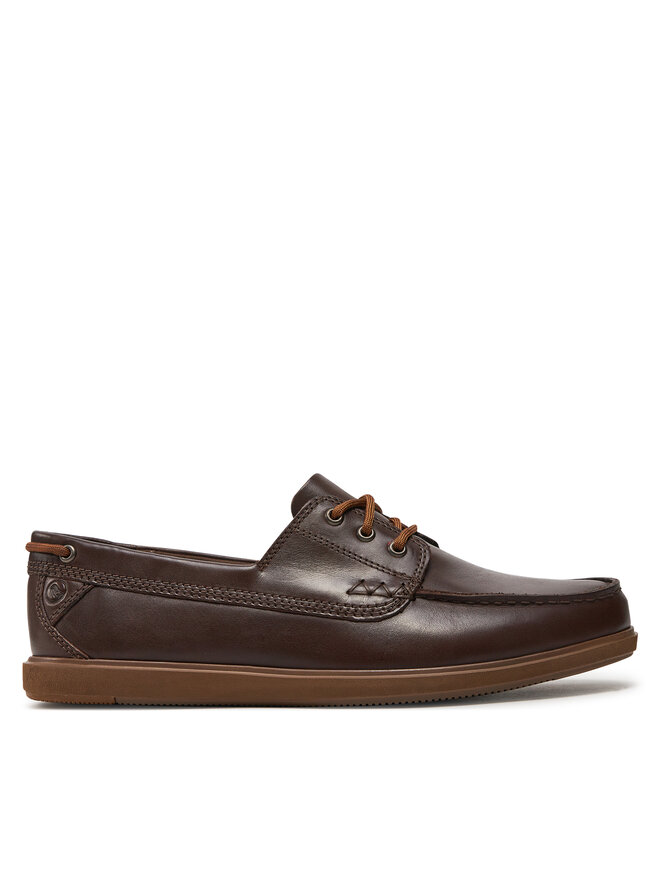 Mokasyny Clarks Bratton Boat 26176095 Br zowy eobuwie .pl