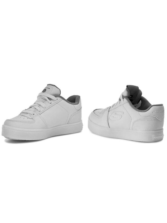Skechers girls' energy lights lo shoes - white/white outlet