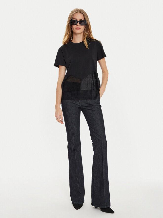 TWINSET TWINSET T-Shirt 242TT2470 Μαύρο Regular Fit