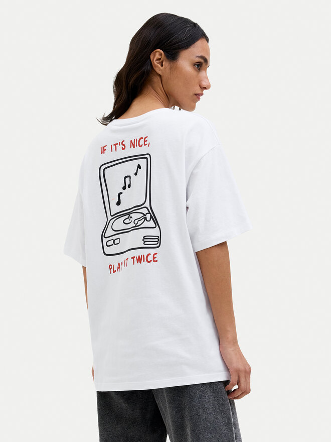JJXX JJXX Camiseta Nina 12273776 Blanco Loose Fit