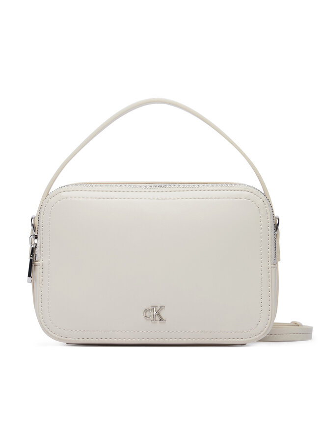 Calvin Klein Handtasche Calvin Klein Ck Hardware Camera Bag LV04F3678G Weiß