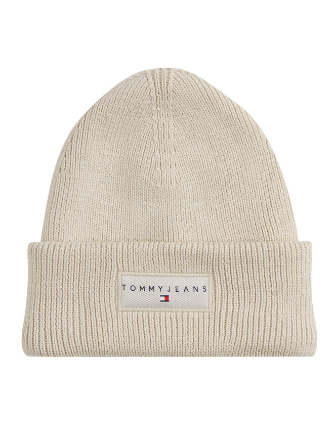 Tommy Jeans Шапкa Tommy Jeans Tjw Linear Beanie AW0AW17913 Écru