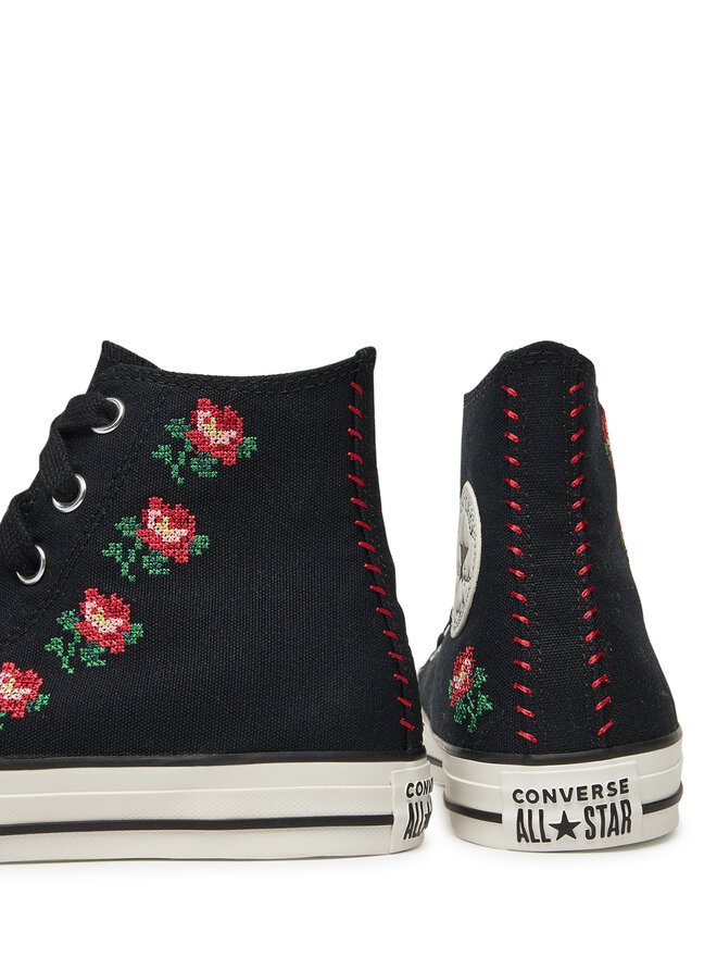 Converse Trampki Converse Chuck Taylor All Star Rose Cross Stitch A13657C Czarny