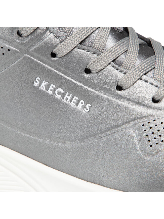 Skechers Sneakersy Skechers Rose Bold 73691/GUN Stříbrná