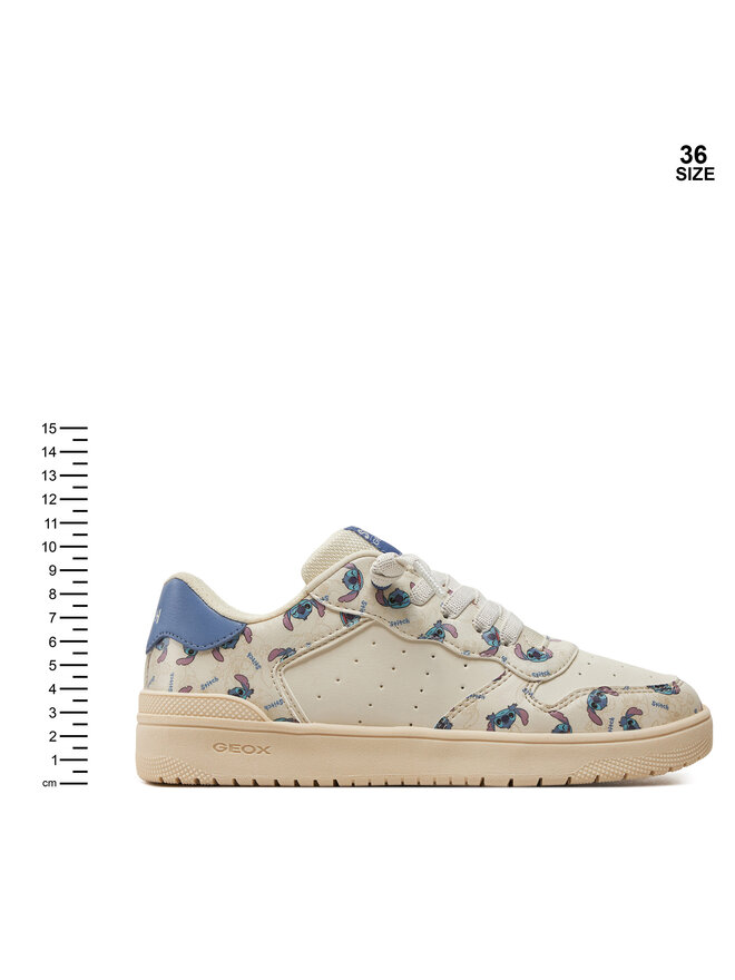 Geox Sneakersy Geox J Washiba Girl J45HXF 000BC C1M4B D Écru