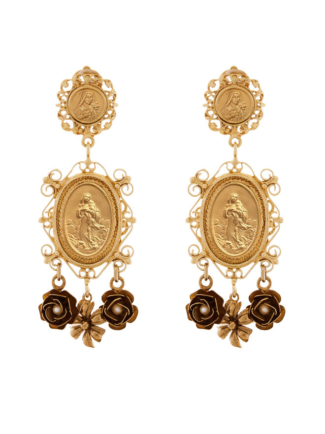 Dolce&Gabbana Klipsy Dolce&Gabbana WEG6M1 W0001 Złoty