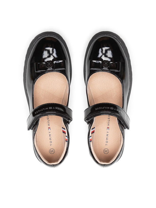 Tommy Hilfiger Halbschuhe Tommy Hilfiger Ballerina T3A3-32580-0774 S Schwarz