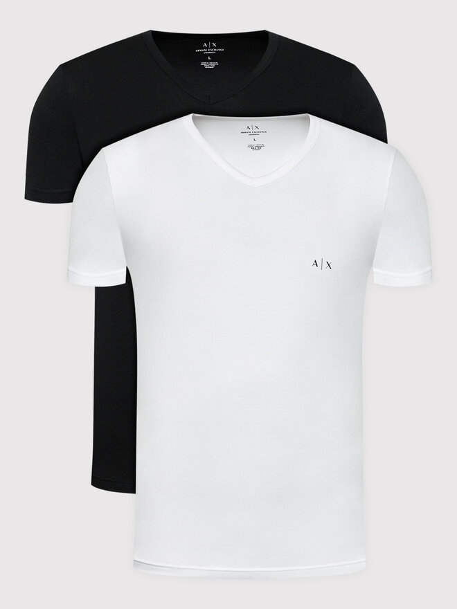 Armani Exchange Armani Exchange 2er-Set T-Shirts 956004 CC282 42520 Schwarz Regular Fit