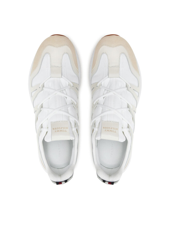 Tommy Hilfiger Sneakers Tommy Hilfiger Tech Runner Craft Vibram FM0FM05133 Écru