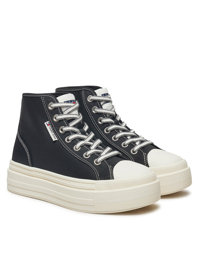 Tommy Jeans Sneakers Tommy Jeans Foxing EN0EN02704 Μαύρο