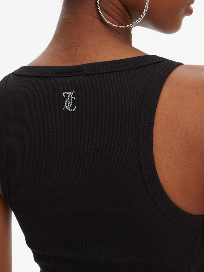 Juicy Couture Juicy Couture Felső Racer JCWLV125305 Fekete Slim Fit