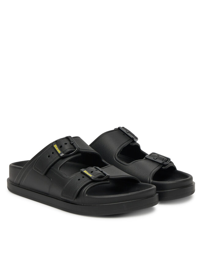 Blauer Pantoletten Blauer S5NOMA03 Schwarz