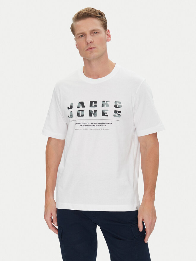 Jack&Jones Jack&Jones Camiseta Recharge 12274716 Blanco Relaxed Fit