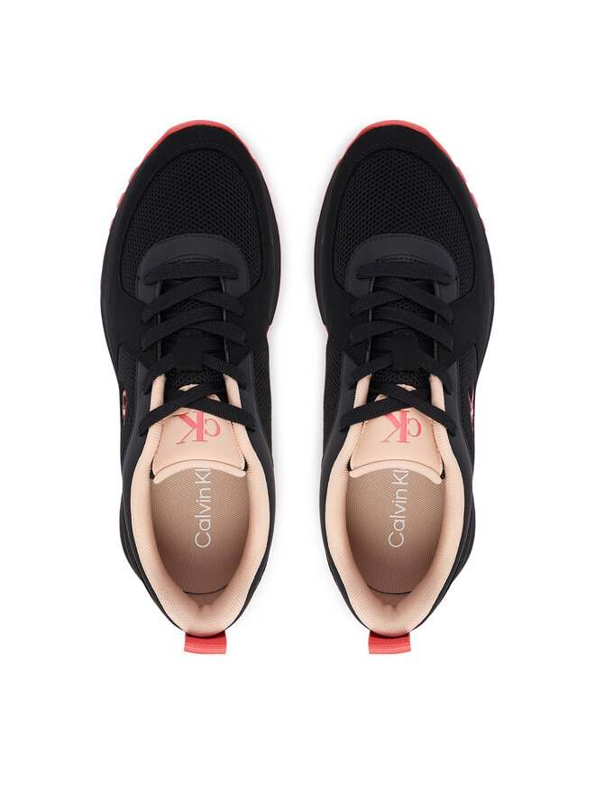 Calvin Klein Sneakers Calvin Klein Hike Runner Lace Up Su Mesh Wmn HW0HW03440 Schwarz