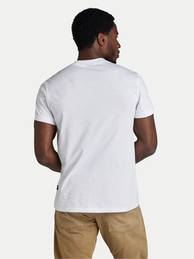 G-Star Raw G-Star Raw T-Shirt Distressed D24365-336 Weiß Regular Fit