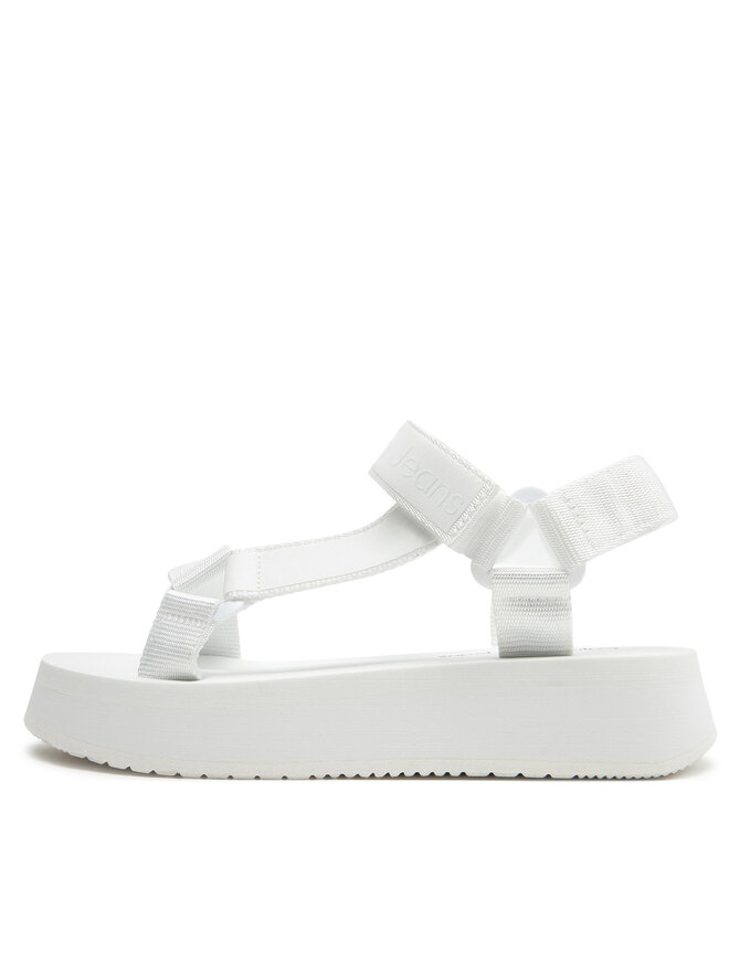 Calvin Klein Jeans Sandály Calvin Klein Jeans Sandal Velcro Webbing Dc YW0YW01353 Bílá