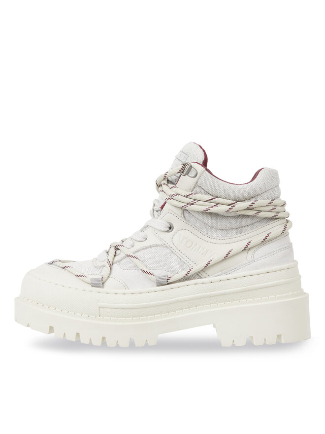 Tommy Jeans Trappers Tommy Jeans Tjw Hybrid Boot EN0EN02338 Alb