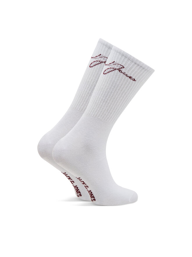 Jack&Jones Zestaw 5 par wysokich skarpet męskich Jack&Jones Lukas 12259024 Biały