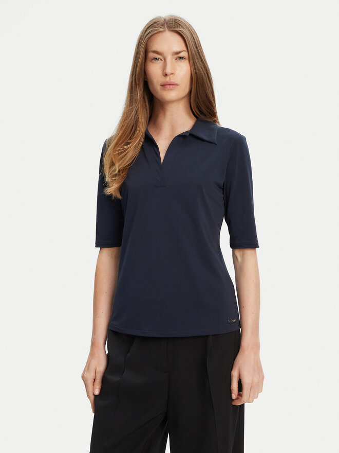 Calvin Klein Calvin Klein Polo marškinėliai LV044C221G Tamsiai mėlyna Slim Fit