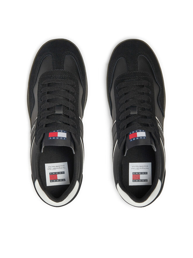 Tommy Jeans Sneakers Tommy Jeans Leather Retro Cupsole EM0EM01414 Schwarz