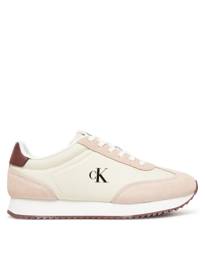 Calvin Klein Jeans Zapatillas Calvin Klein Jeans Runner Laceup Mg Nylon Mix YW0YW01828 Écru