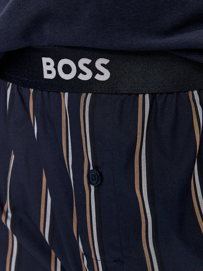 BOSS Boss Pizsama Easy 50488084 Sötétkék Regular Fit