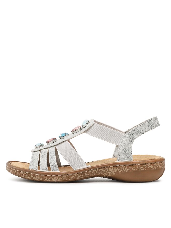 Rieker Sandalen Rieker 62860-90 Silberfarben