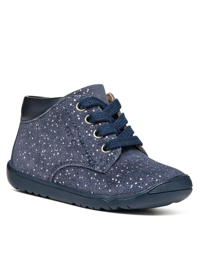 Polacchine Geox B Macchia Girl B464PA 077AJ C4005 Blu scuro escarpe