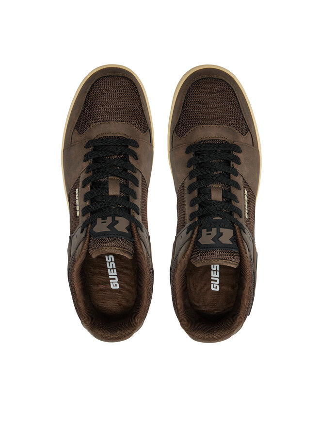 Guess Sneakersy Guess Sava Low FMTSAL FAB12 Hnědá