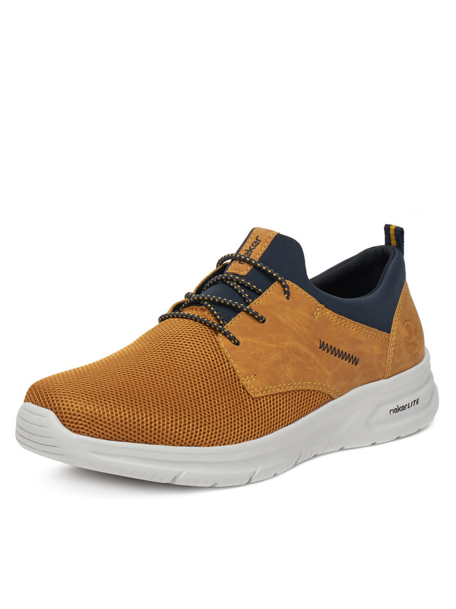 Rieker Sneakersy Rieker B7371-68 Medená