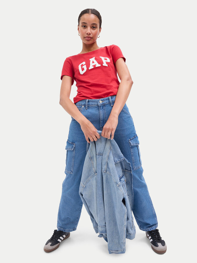 Gap Gap Póló 268820-91 Piros Regular Fit