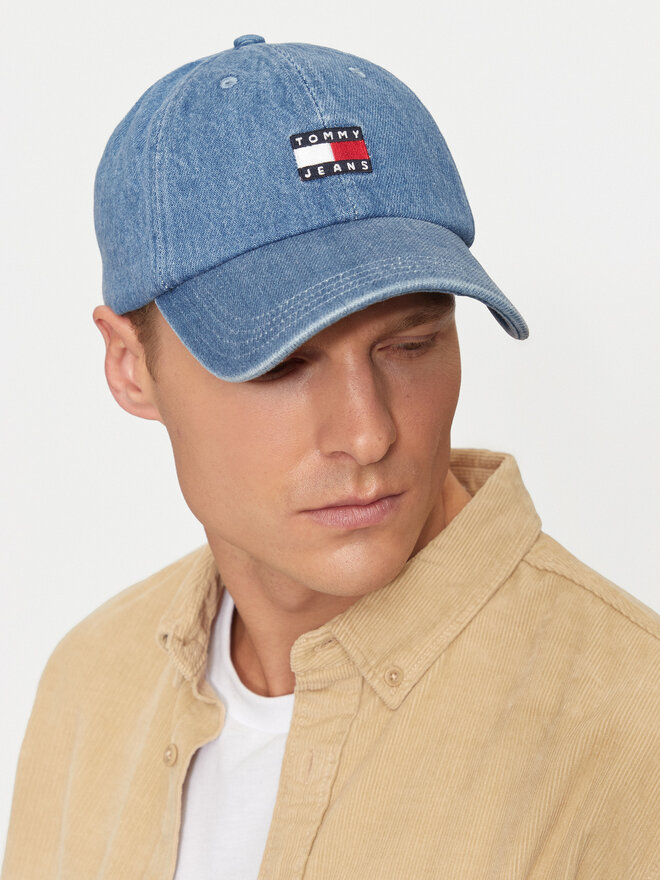 Tommy Jeans Czapka z daszkiem Tommy Jeans AM0AM12936 Niebieski