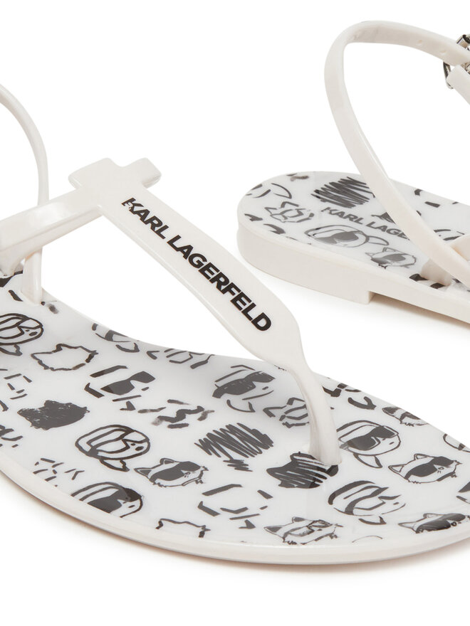 KARL LAGERFELD Σανδάλια KARL LAGERFELD Jelly KL80002G Λευκό