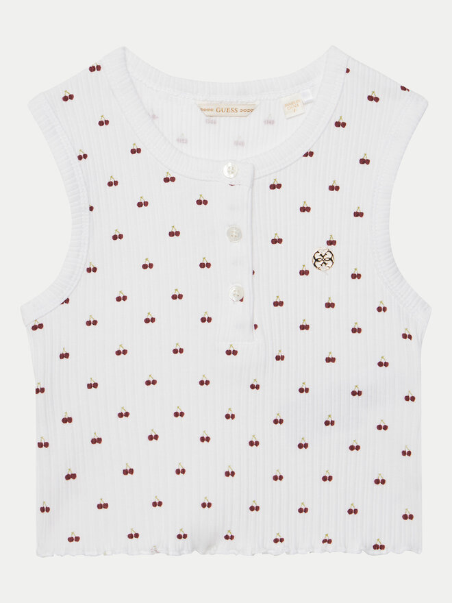 Guess Guess Top J5GP01 KCSQ4 Weiß Regular Fit